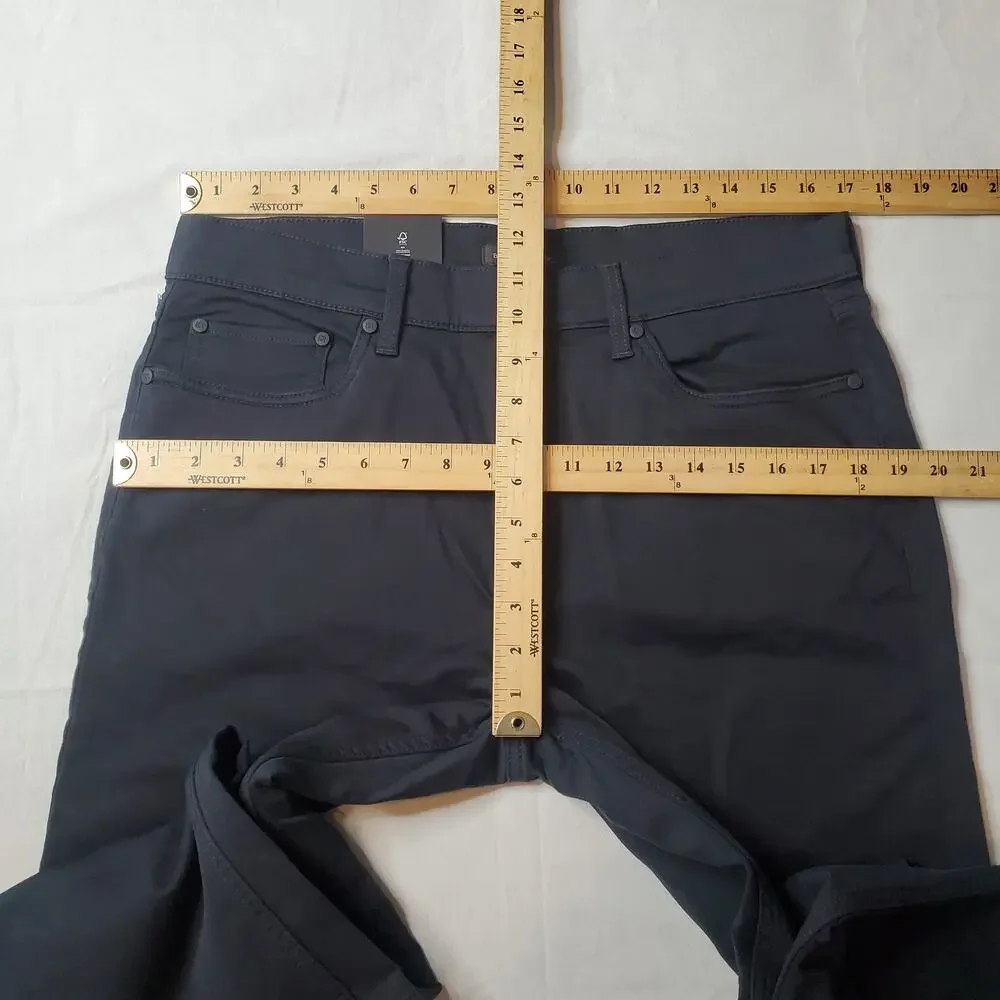 Banana Republic Men Size 34x32 NWT 5 Pocket Pant Slim Fit Stretch Black 1620338